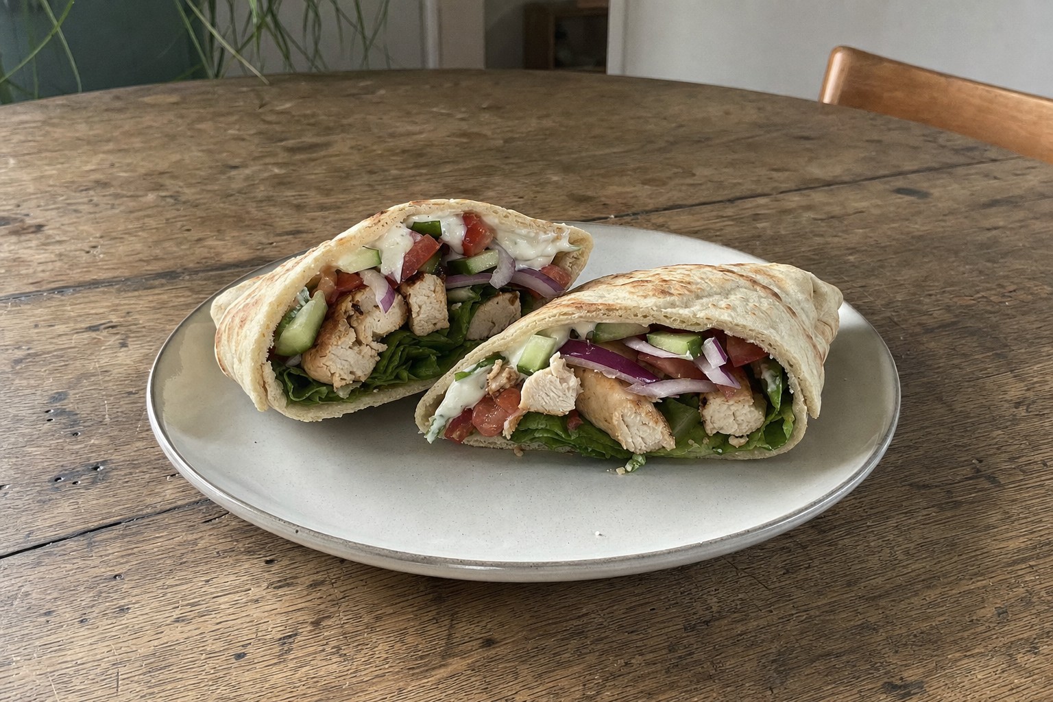Wrap de Frango Shawarma