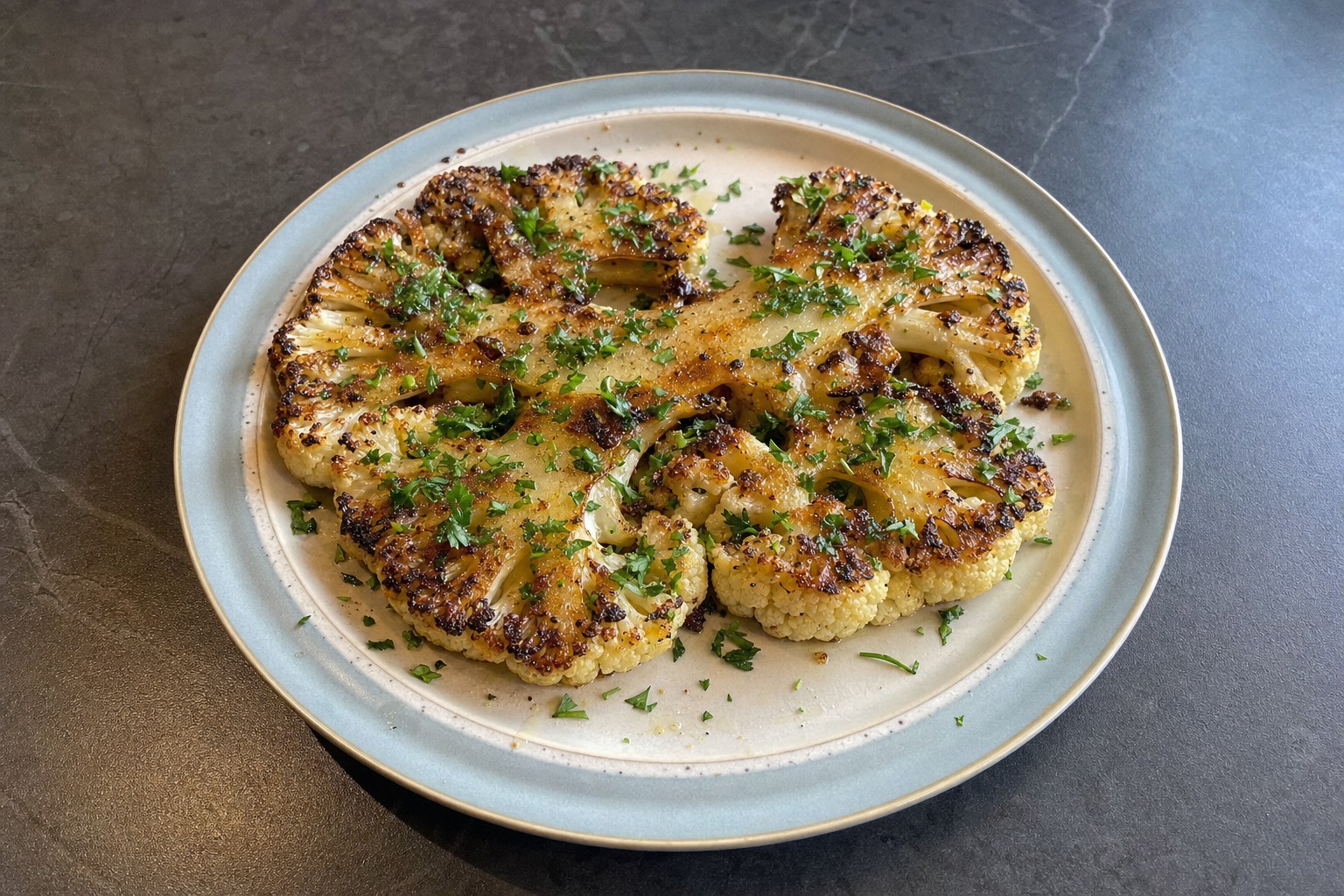 Bifes de Couve-Flor com Especiarias