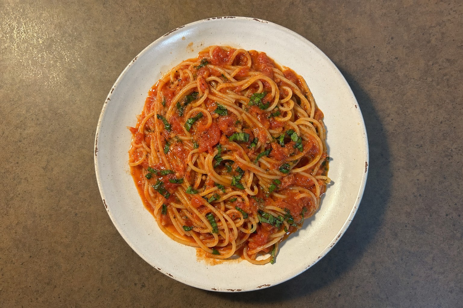 Esparguete ao Molho de Tomate