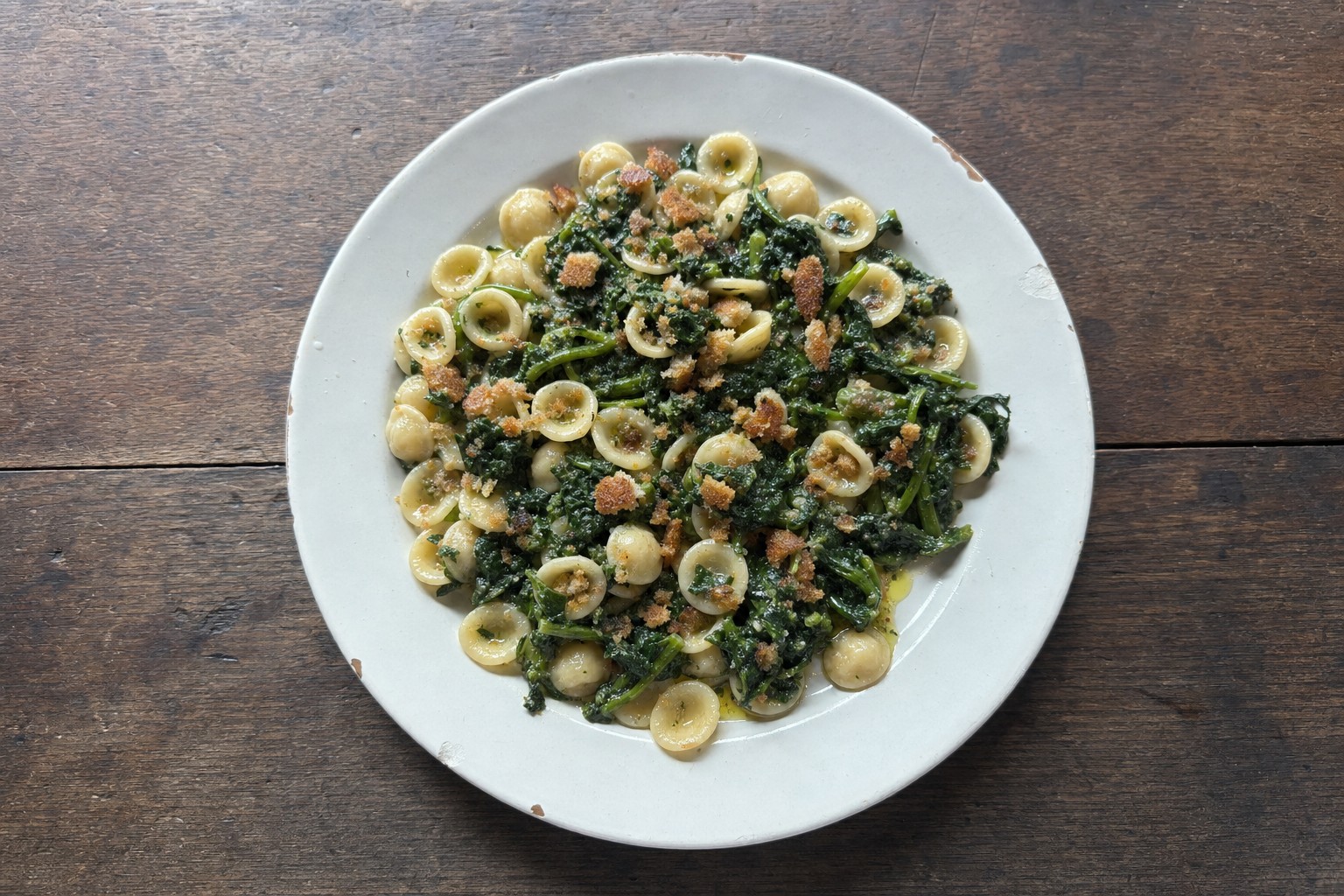 Orecchiette com Grelos e Anchovas