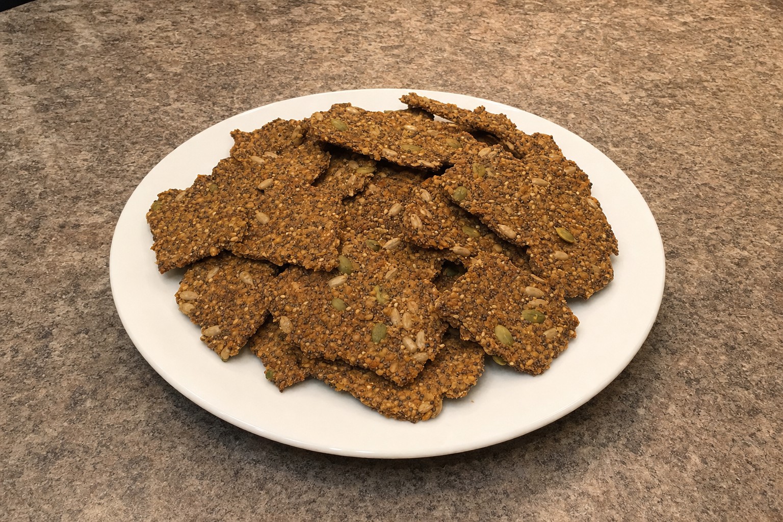 Crackers de Sementes Caseiros