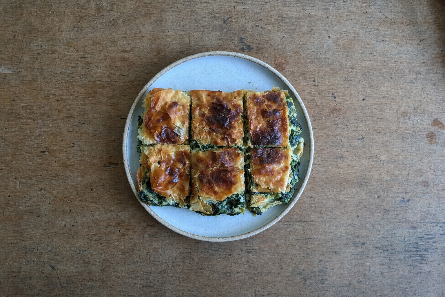 Spanakopita (Tarte Grega de Espinafres com Feta)