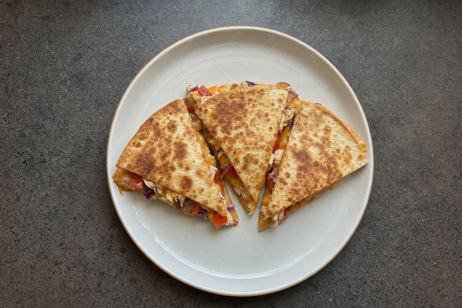 Quesadillas de Frango e Queijo