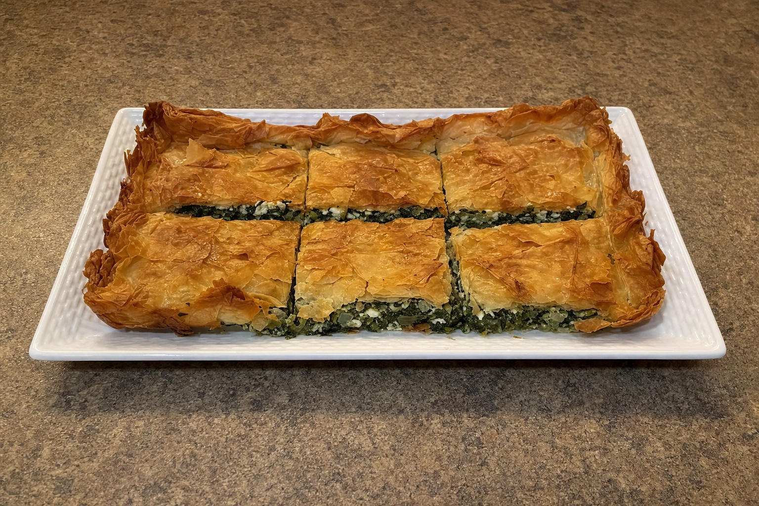 Tarte de Espinafres e Feta em Massa Filo
