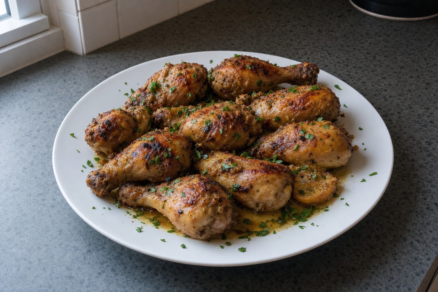 Coxas de Frango com Alho e Limão na Air Fryer