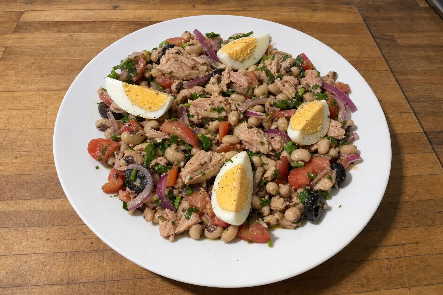 Salada de Atum com Feijão-Frade