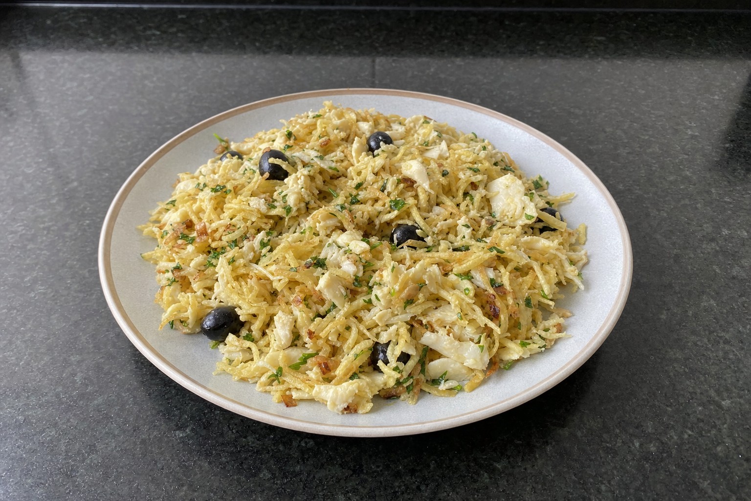 Bacalhau à Brás (light)