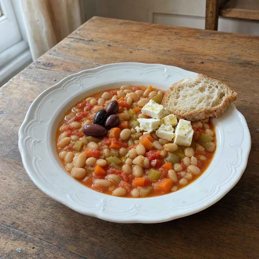 Fasolada (Sopa Grega de Feijão Branco)