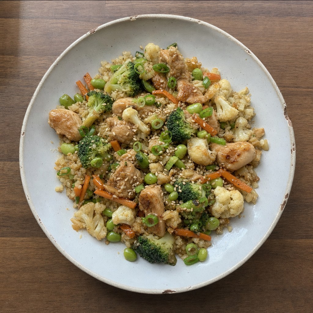 Bowl Asiático de Frango Teriyaki Light