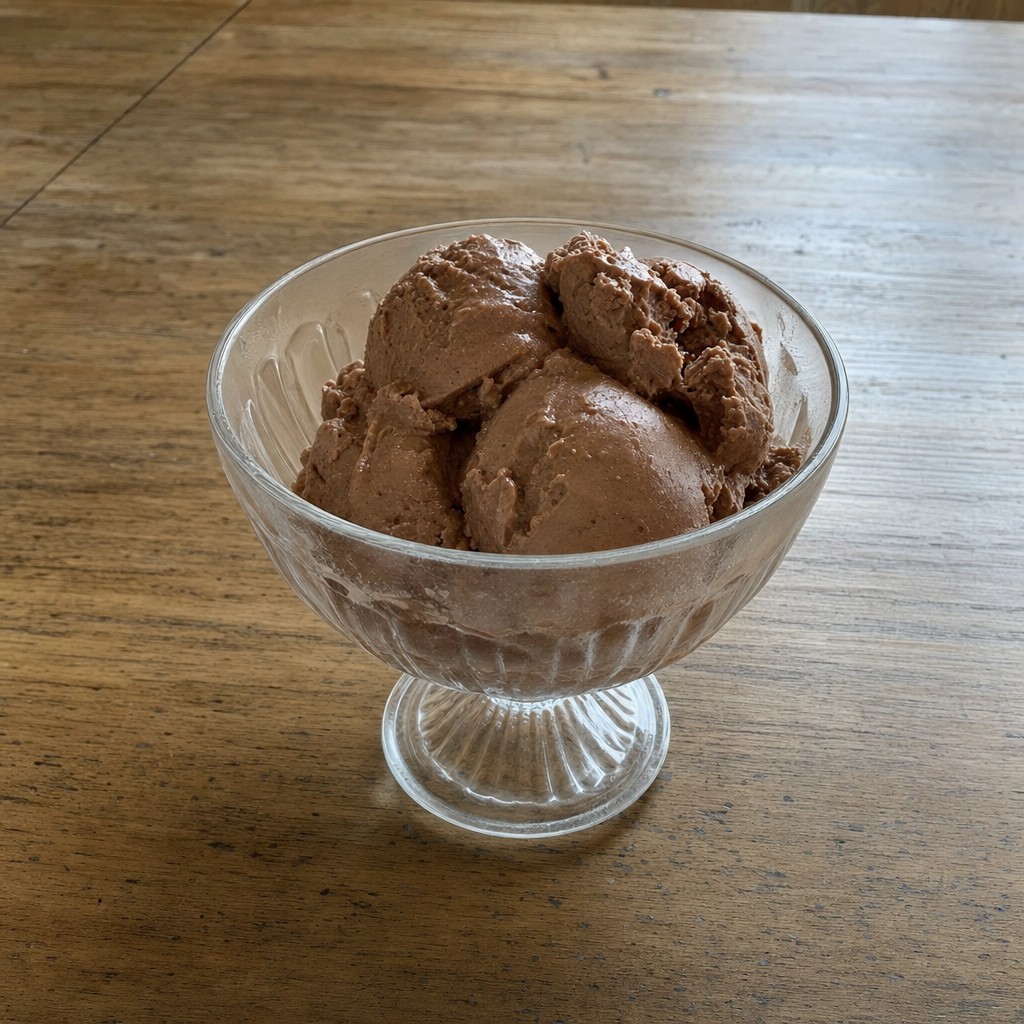 Gelado Proteico de Banana e Amendoim