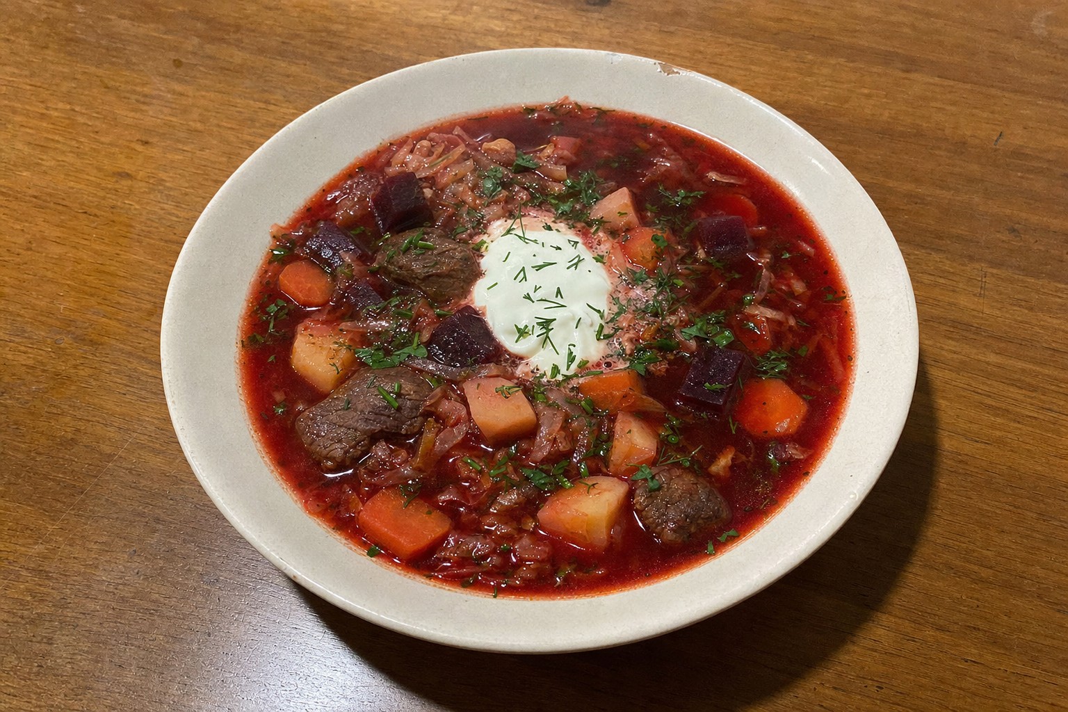 Borscht ucraniano