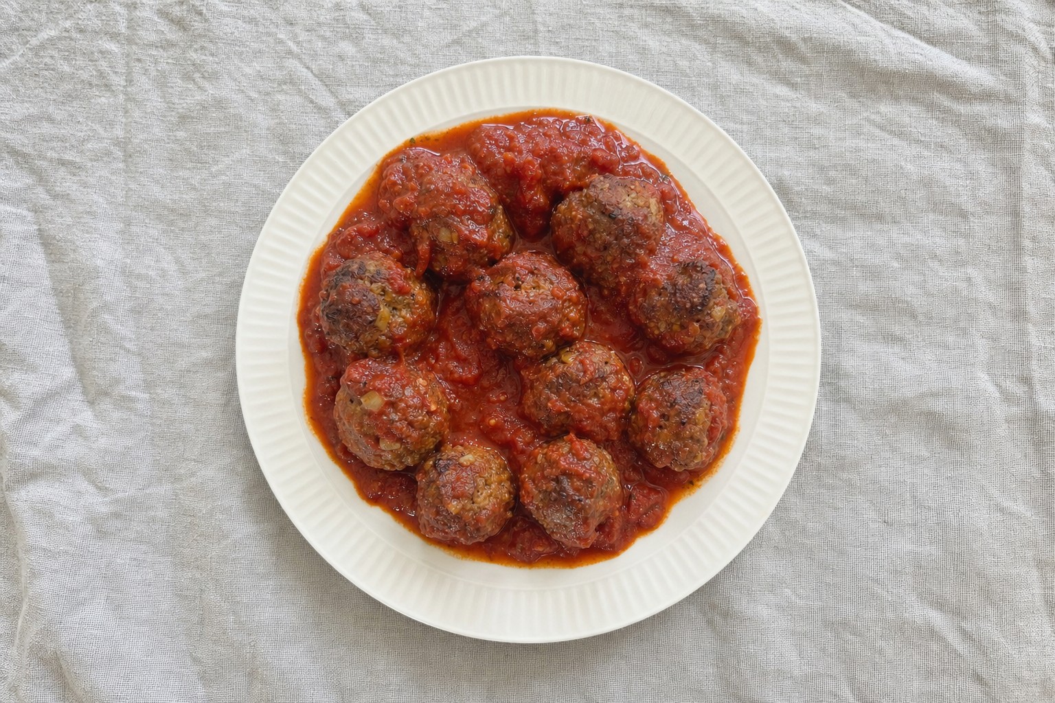 Almôndegas de Peru com Marinara