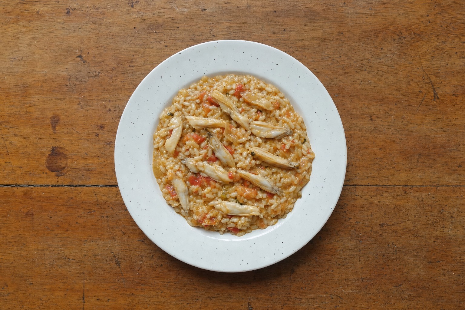 Arroz de lingueirão com coentros