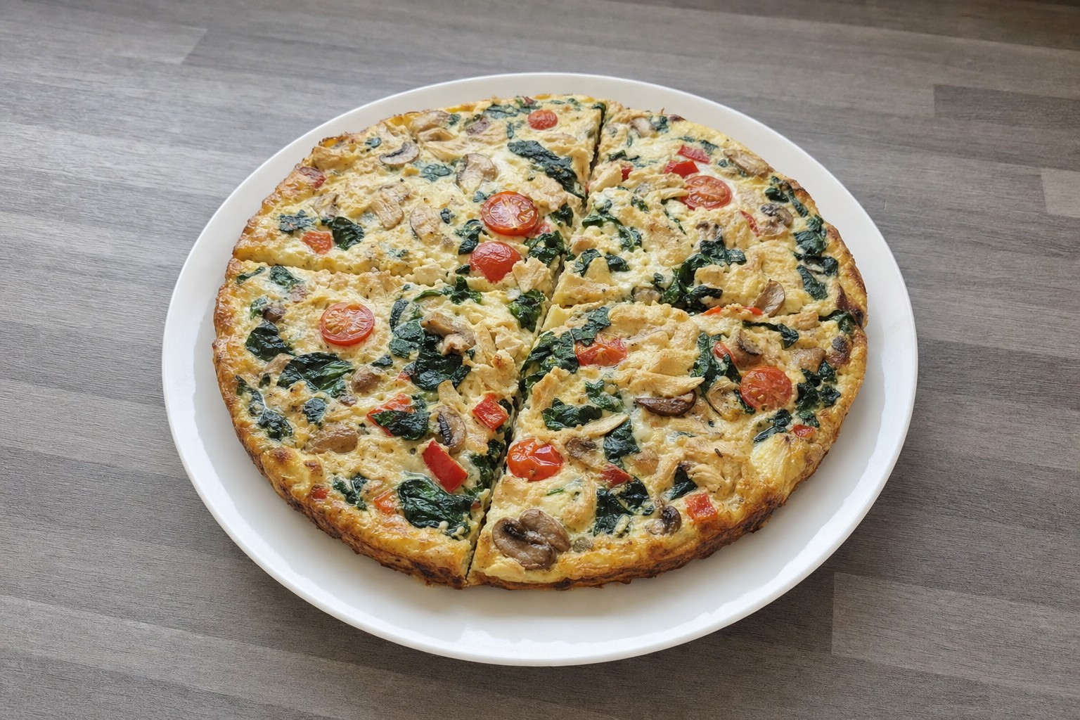 Quiche Fit de Claras e Legumes sem Massa