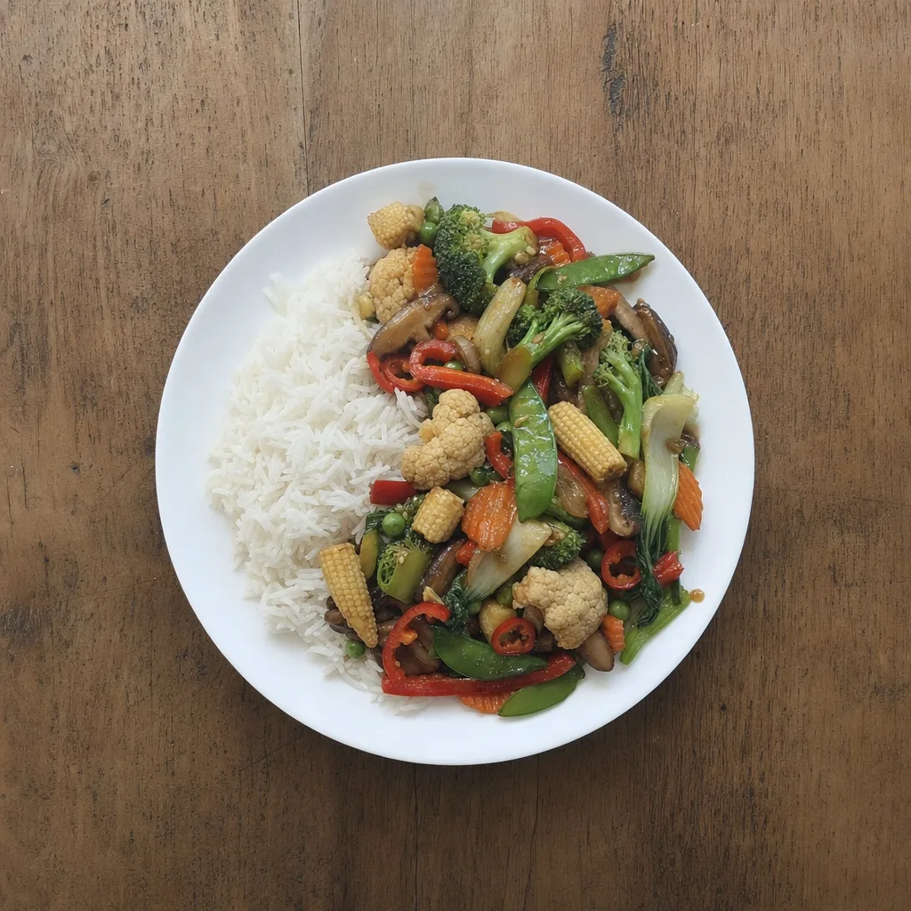 Legumes Salteados Tailandeses (Pad Pak Ruam)