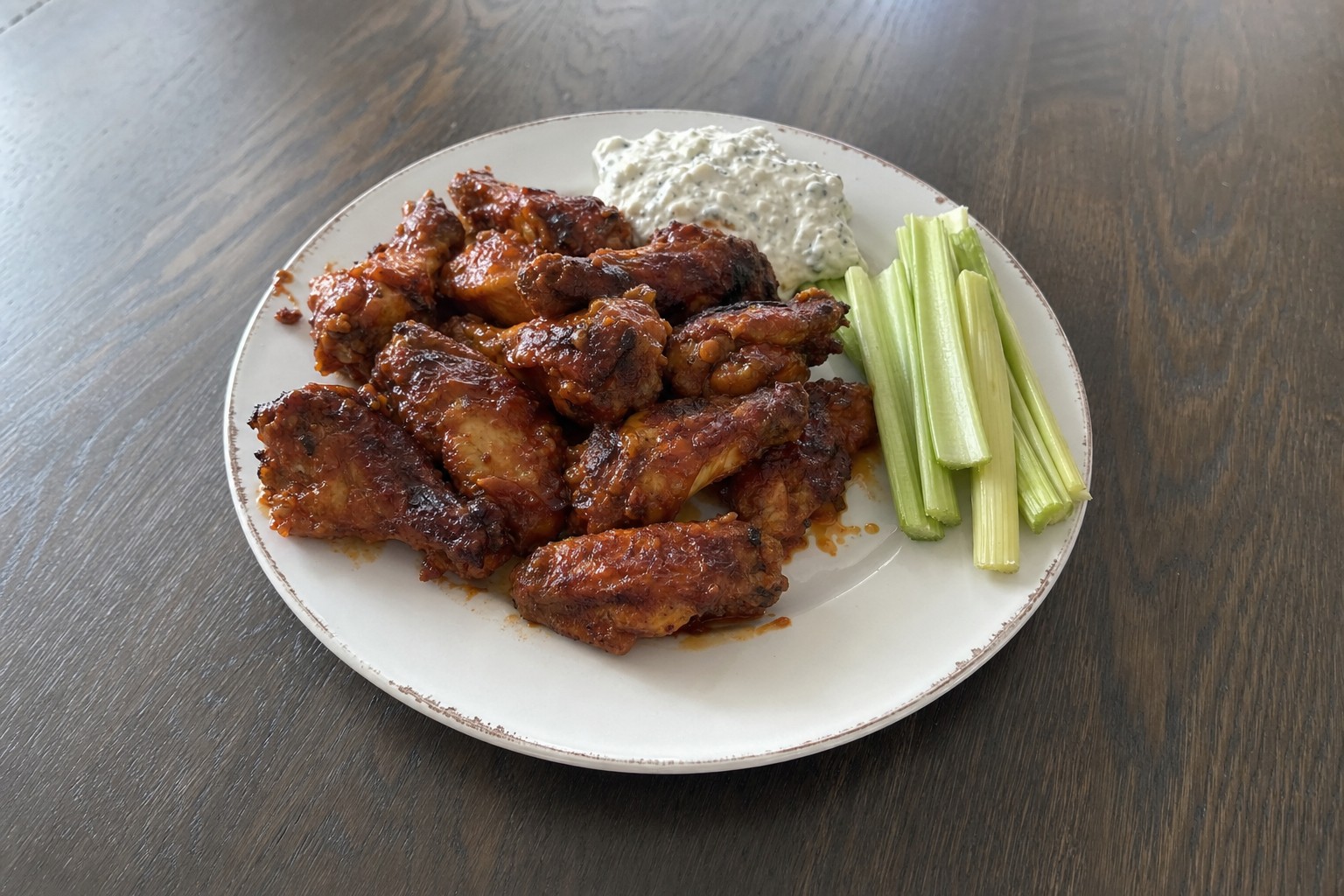 Asas de Frango Buffalo Assadas no Forno