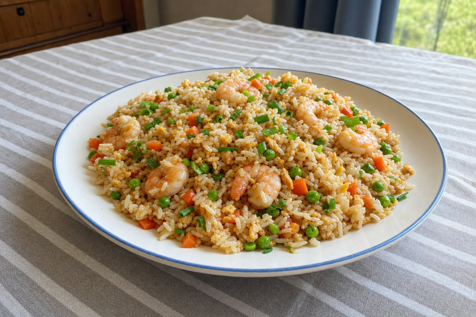 Arroz Frito de Camarão em 15 Minutos