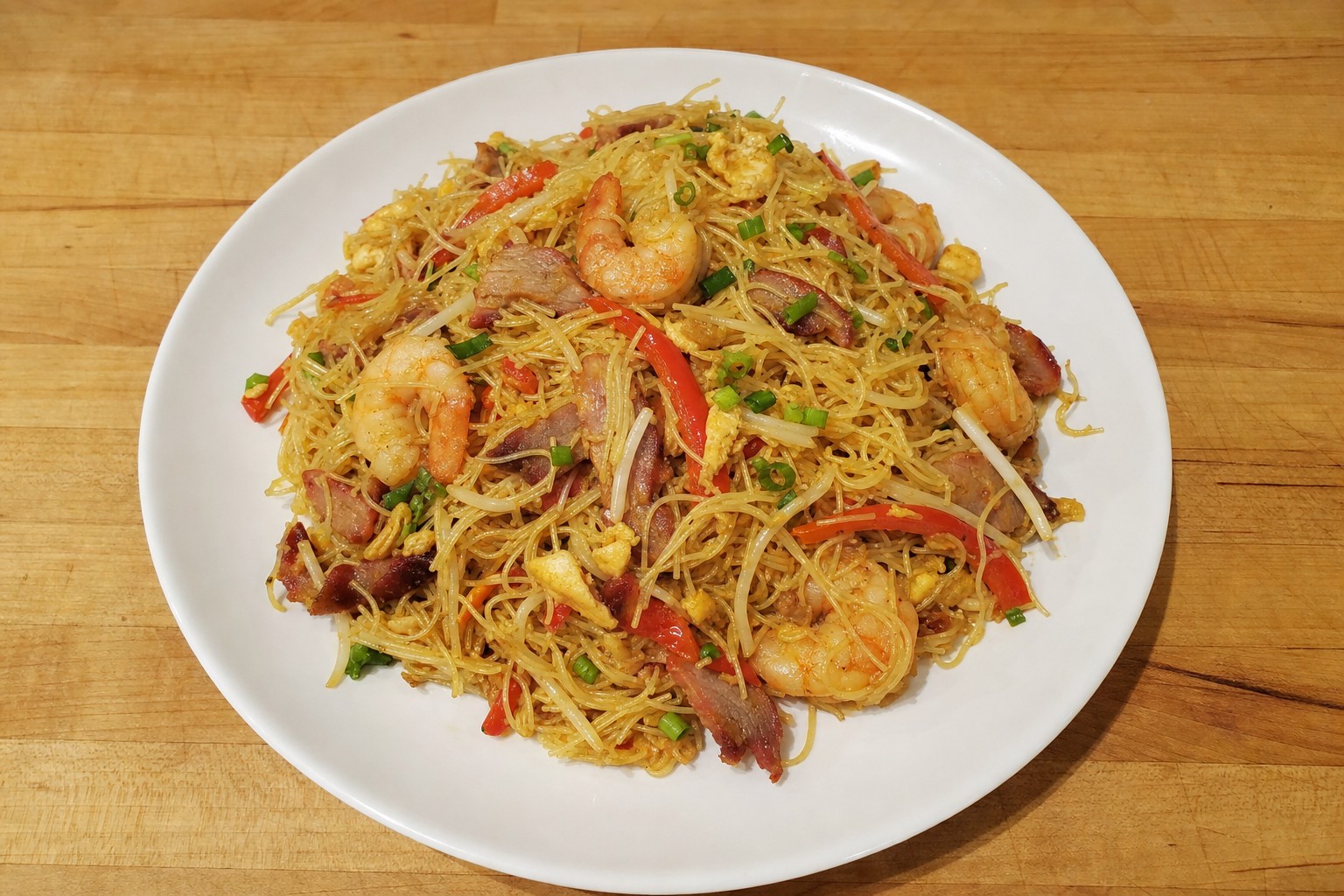 Massa de Arroz de Singapura (Singapore Mei Fun)