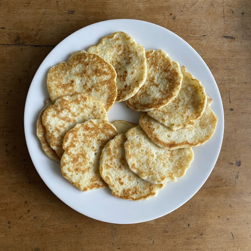 Panquecas de claras com queijo cottage