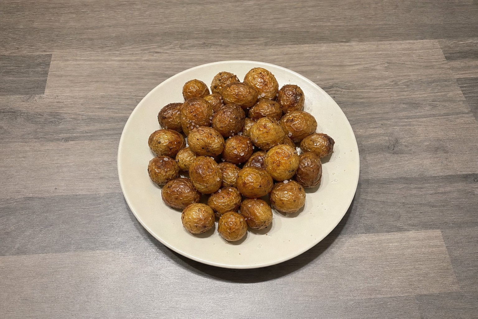 Batata a murro com azeite e alho