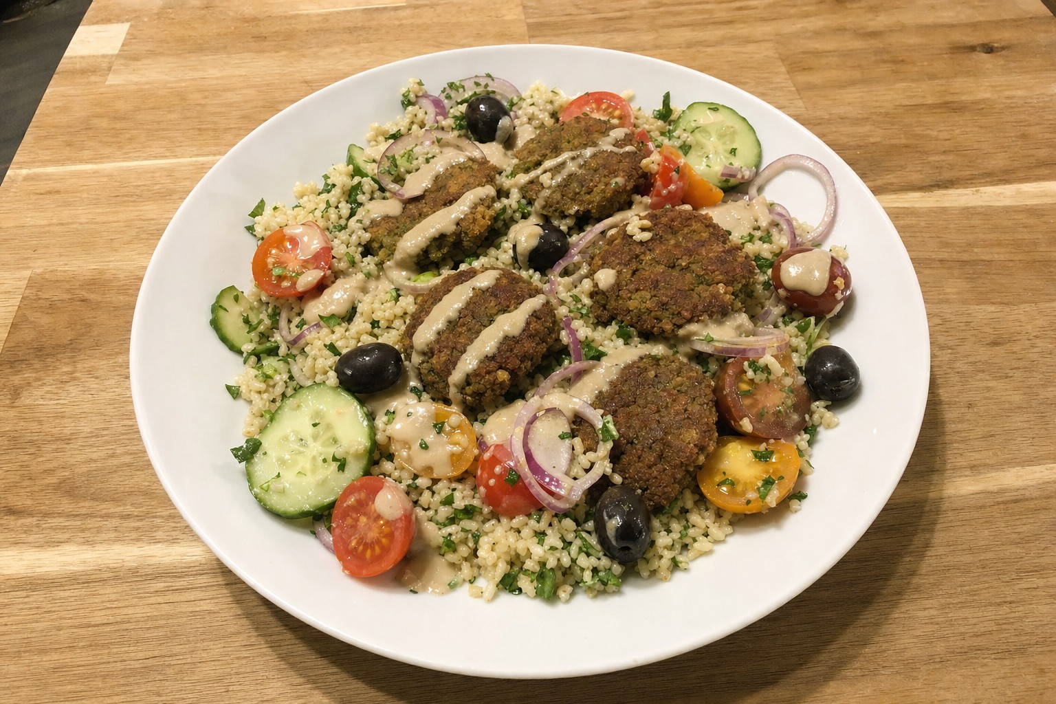 Bowl Mediterrânico de Falafel
