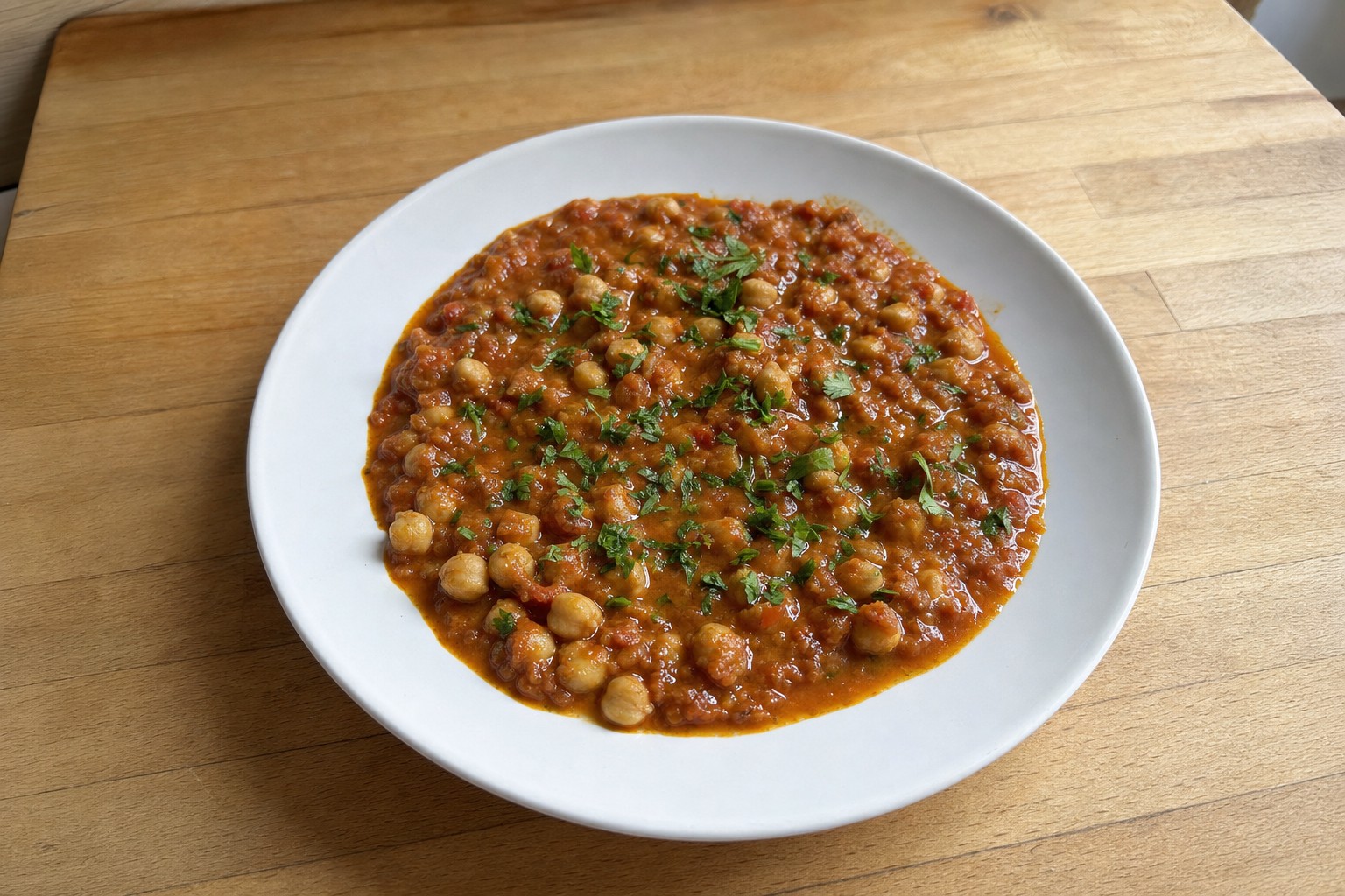 Guisado de Grão-de-Bico com Tomate