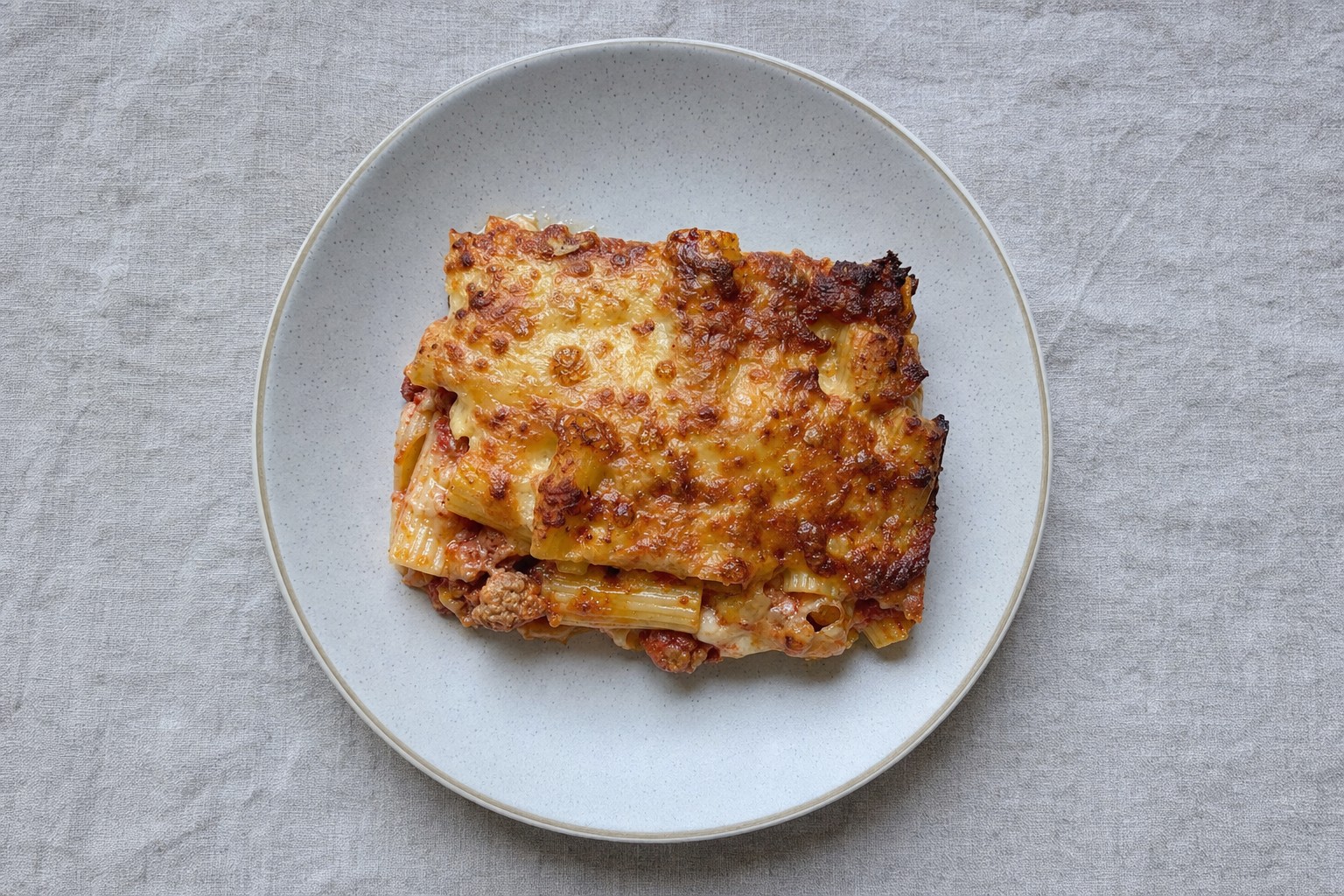 Pasta al Forno com Polpettine e Besciamel