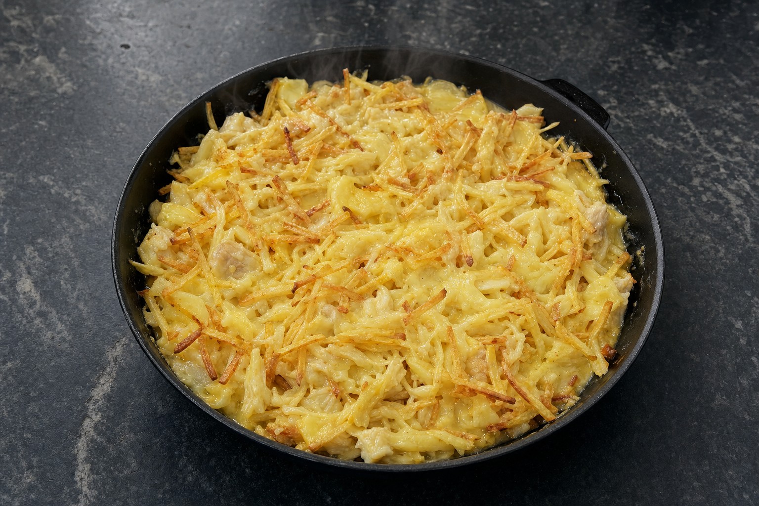 Bacalhau com Natas Rápido de Frigideira