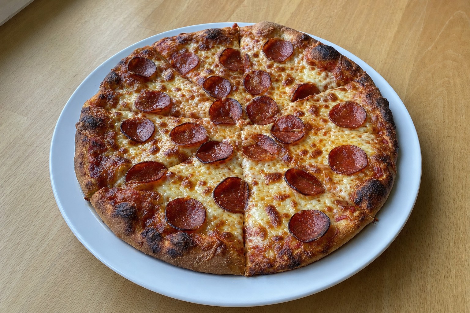 Pizza de Pepperoni Caseira