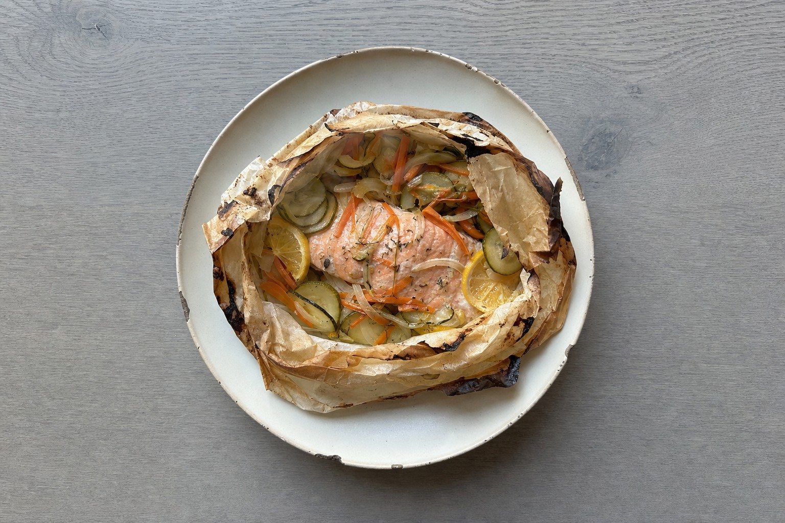 Salmão em Papillote