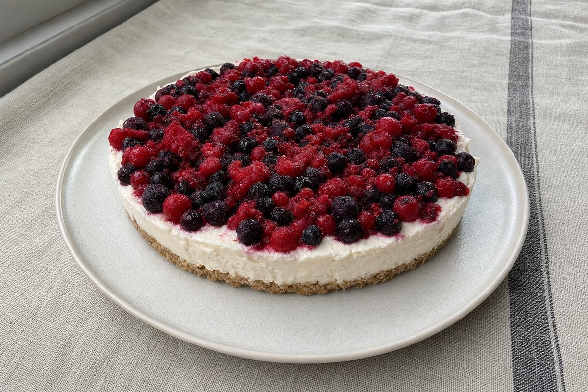 Cheesecake Proteico de Requeijão