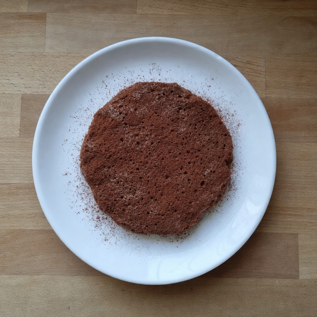 Pudim de Claras com Quark e Cacau no Micro-ondas