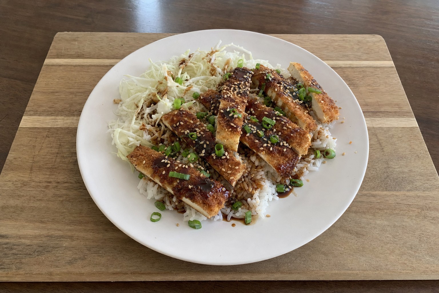 Tofu Katsu com Arroz