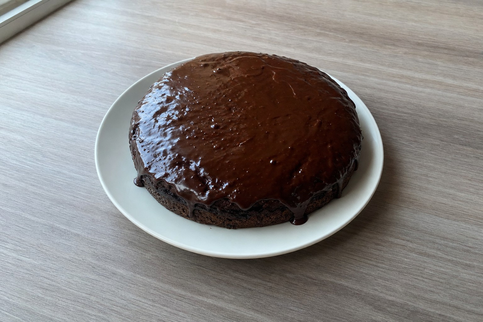 Bolo de Chocolate Húmido com Ganache
