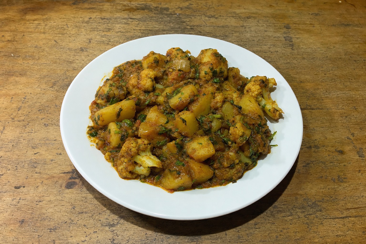 Aloo Gobi – Couve-Flor e Batata Especiada