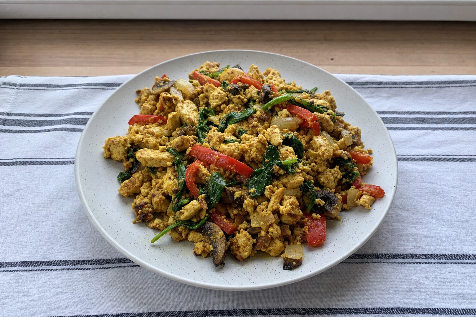 Tofu Mexido com Legumes