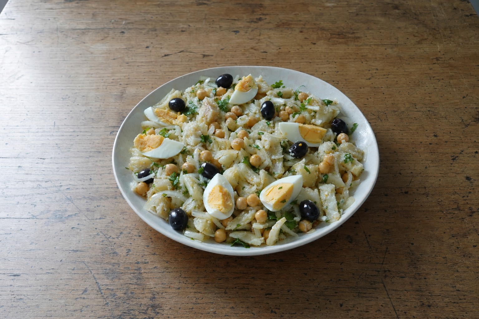 Salada de Bacalhau com Grão