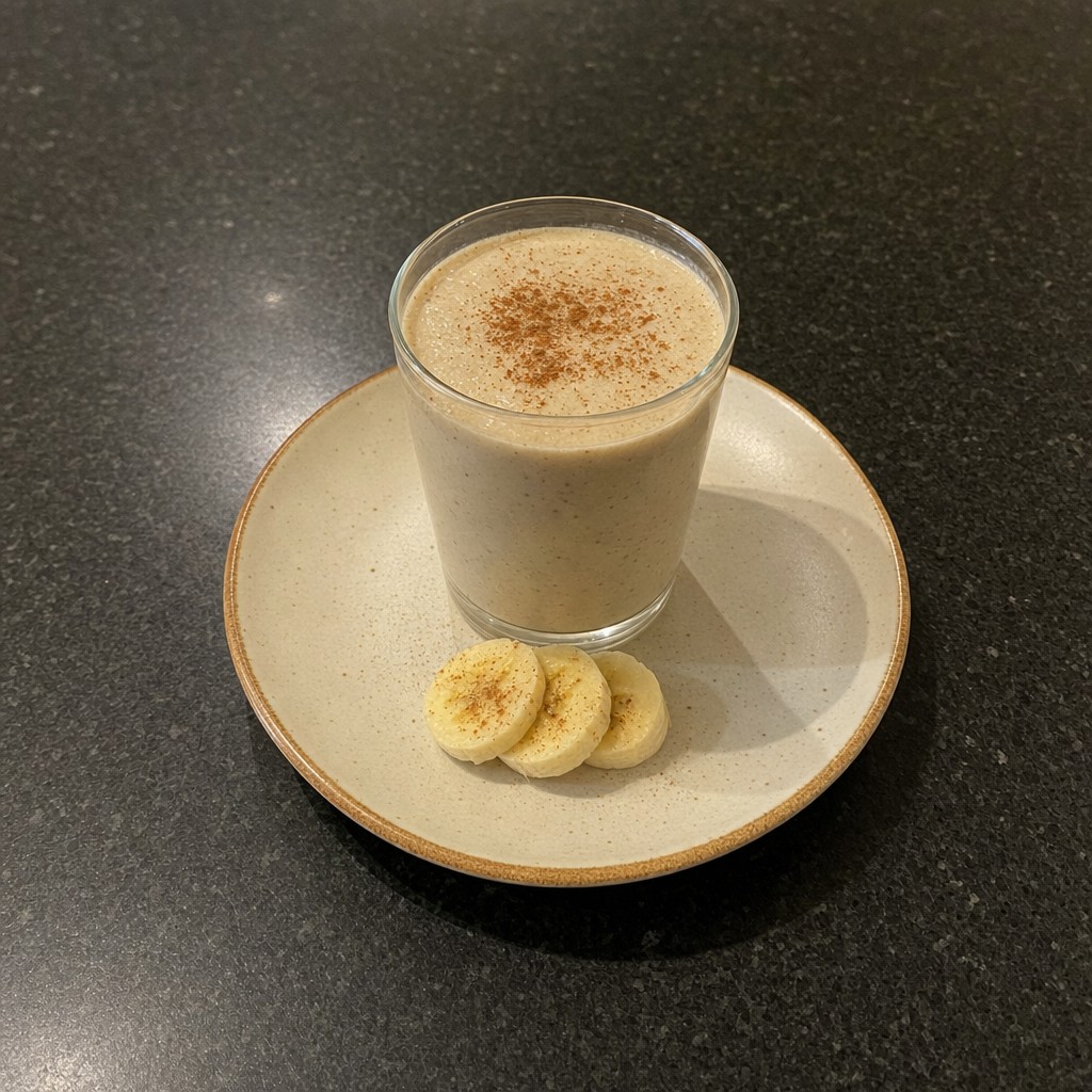 Batido de Proteína com Banana e Canela