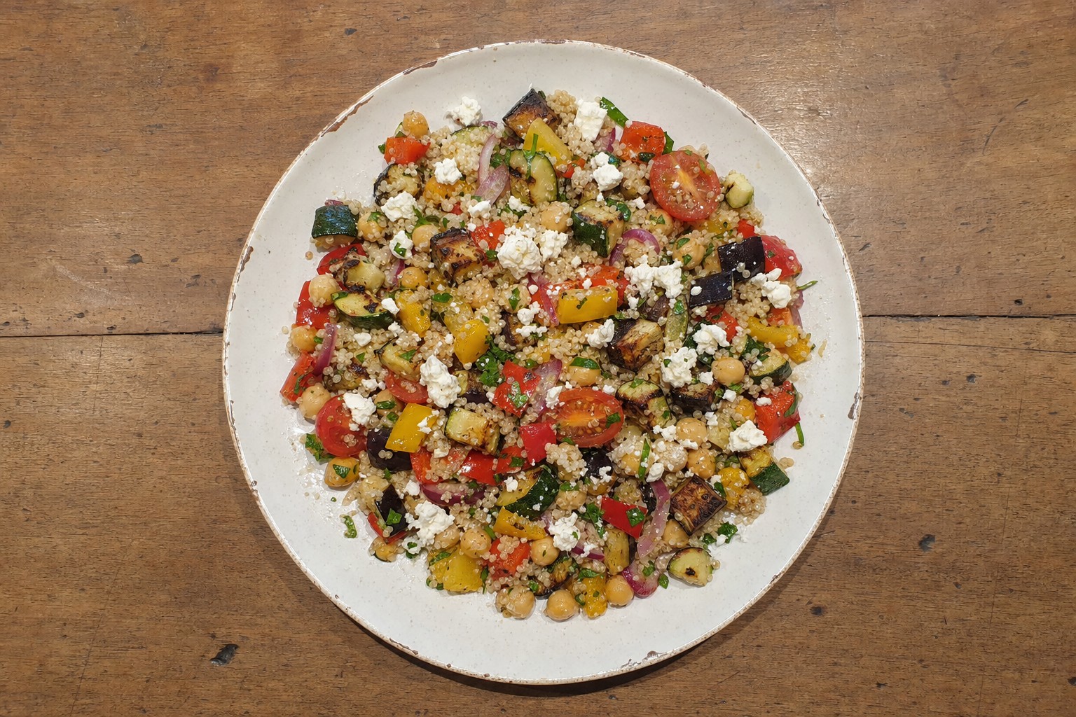Salada de Quinoa com Legumes Assados